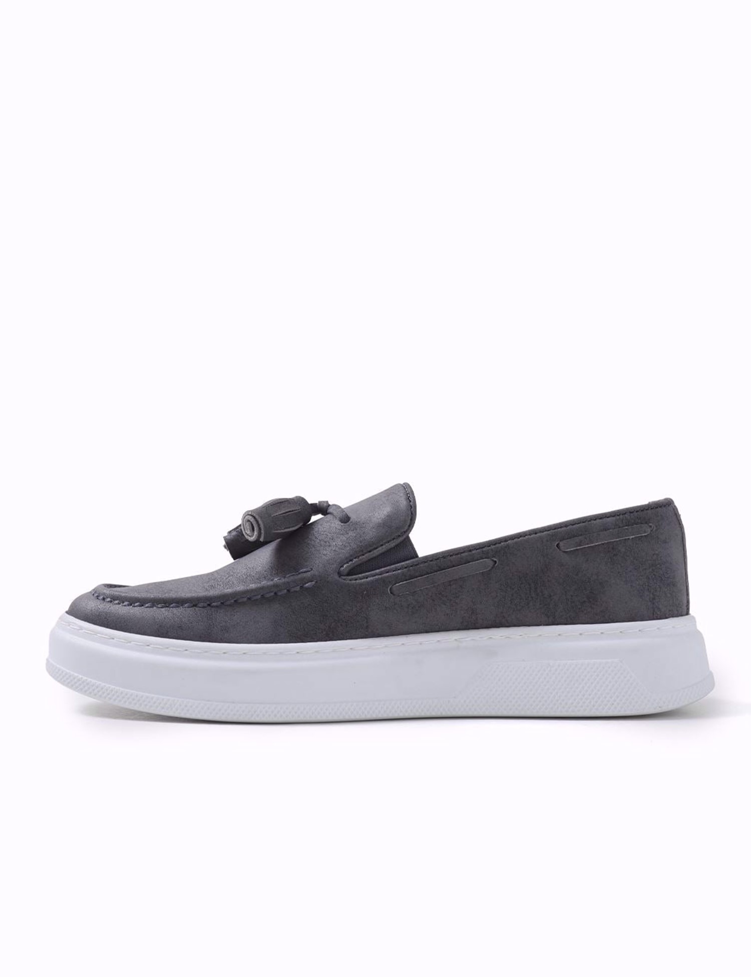 Ανδρικό ανθράκι casual παπούτσι δερματίνη CH127G φωτογραφία